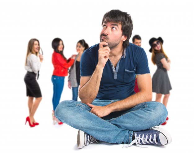 man thinking over isolated white background 1368 11967